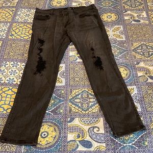Mens skinny ripped jeans